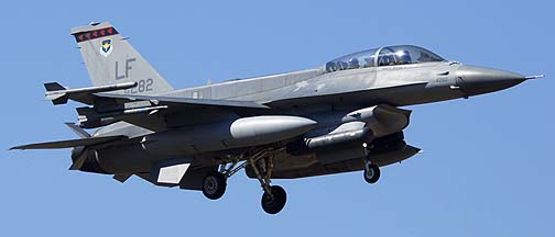 Singapore Air Force General Dynamics F-16D Block 52 Fighting Falcon 94-0282 of the 425th Fighter Squadron Black Widows
